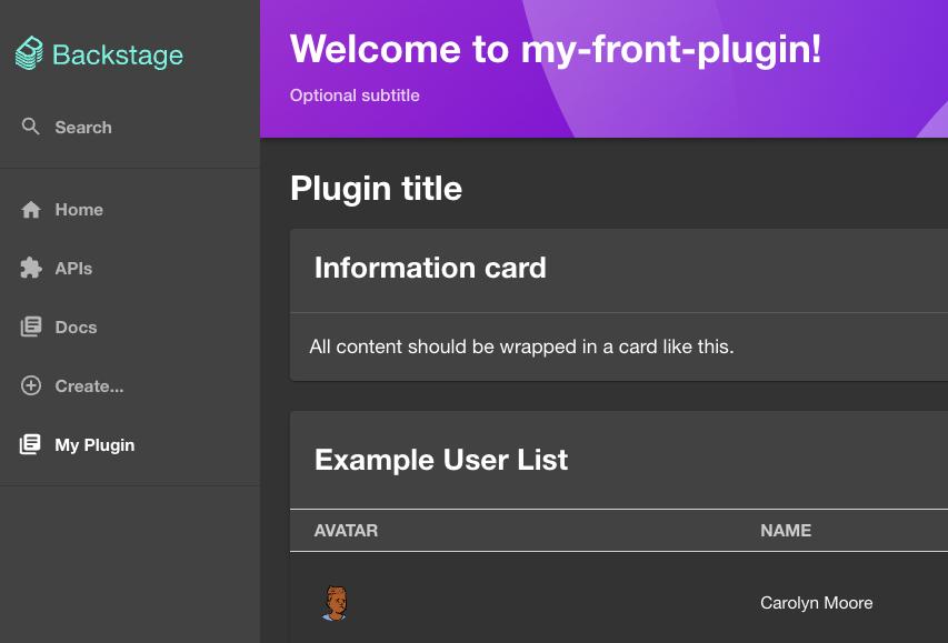 Custom Frontend Plugin